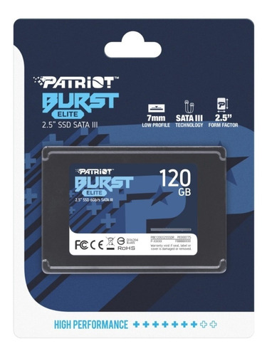 Disco Interno Ssd 2.5  Patriot Burst Elite 120gb Sata3