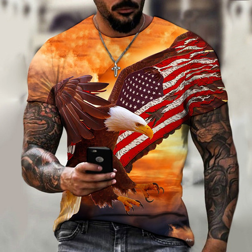 Polera Con Estampado 3d De American Eagle Pattern