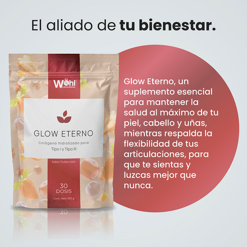 Pack Glow Eterno + Antioxitrol Nutrientes Vidalabs México: Colágeno Hidrolizado Y Trans Resveratrol Sin Sabor