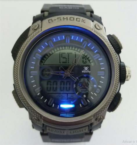 Relógio Masculino Aço S-shock Led Único No Mercado