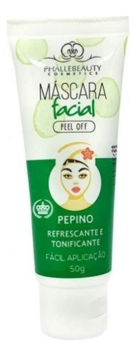 Máscara Facial Peel Off Pepino 50g Ph050 Phalle Beauty Tipo de pele os tipos de pele