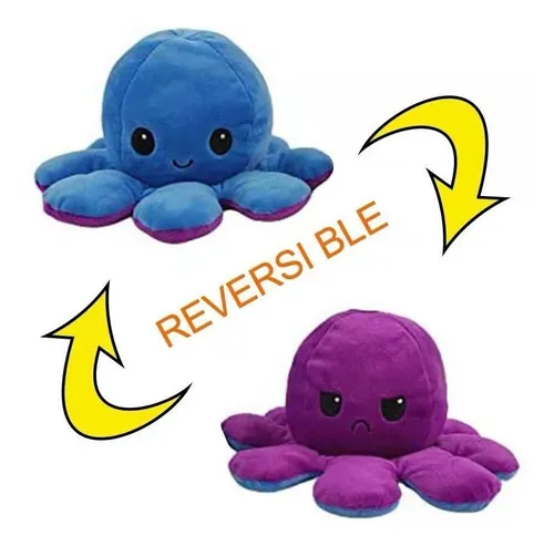 Pulpo reversible azul con rosa new arrivals