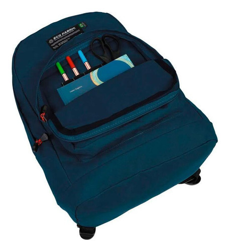Mochila Wollner Sustentavel Recycle Azul