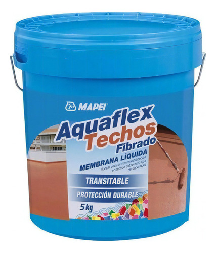 Membrana Liquida Aquaflex Techos Fibrado 20 Kg Mapei