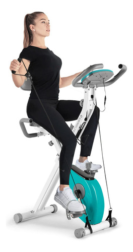 Bicicleta Ejercicio Plegable Fitnessclub Resistencia 8 Nivel