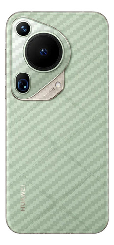 Skin Fibra De Carbono Para Huawei Pura 70 Ultra Color Transparente