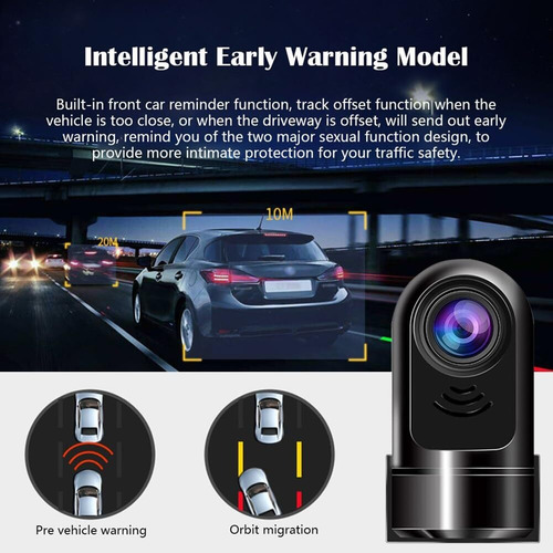 Para Y 1080p Hd 360° Rotación Mini Adas Dashcam Para Auto /