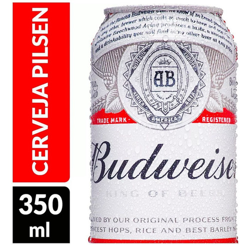 Cerveja Budweiser Lata 350ml