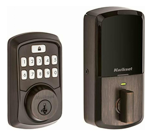 Kwikset Aura Teclado Bluetooth Smart Lock, Moderno, Acero