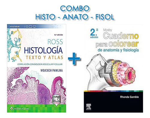 Combo Ross Histologia Y Cuaderno Anato Fisio Promo...!!!
