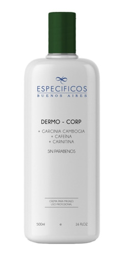 Dermo- Corp, + Cafeína + Carnitina, 500ml, Específicos Bs As