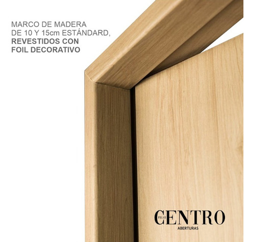 Puerta Oblak Practika Modelo Lenga 80-10 Marco Madera