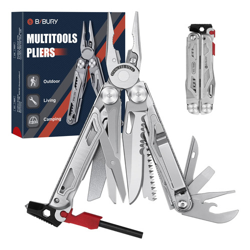 Bibury Multitool Pliers, Actualizado 22-in-1 Herramienta Mul