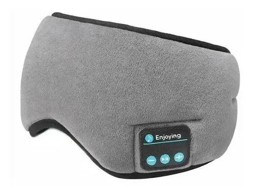 Tapa Olho Máscara De Dormir C/ Fone De Ouvido Bluetooth 5.0 Cor Cinza-claro