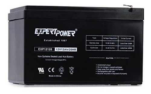 Expertpower Exp12120 12 Voltios 12 Amp Bateria Recargable