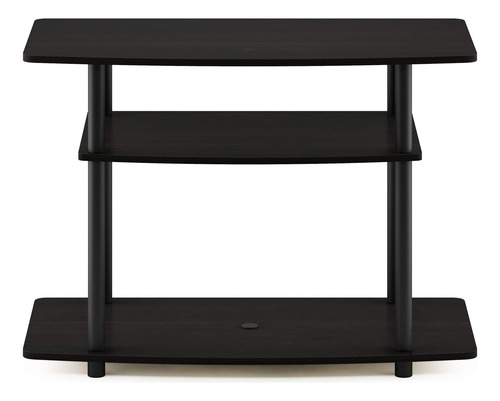 Furinno Tools - Mesa De 3 Niveles Para Tv., Madera, Espress. Color Espresso / negro