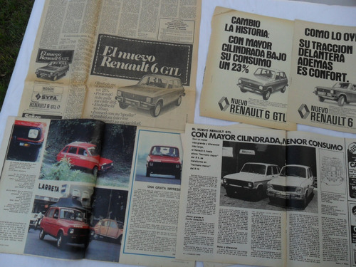 Renault 6 R6 1979 1978 Revista No Folleto Manual