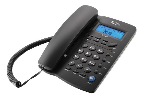 Telefone C/fio Elgin Tcf-3000 Vivavoz Identificador + Brinde