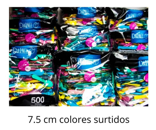 Imagen 2 de 2 de Cucharillas Postres Cristal Y Colores Darnel 7.5cmx500 Unid.