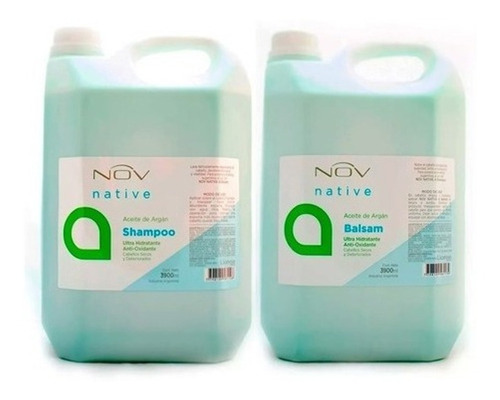 Shampoo Nov Argan 4lts Nutrición + Acondicionador 