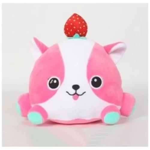 Peluche Kawai Cute Súper Suaves Puppy Perro Perrito Frutilla