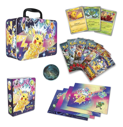 Lonchera Pikachu Cartas Pokemon Tcg Collector Chest Español