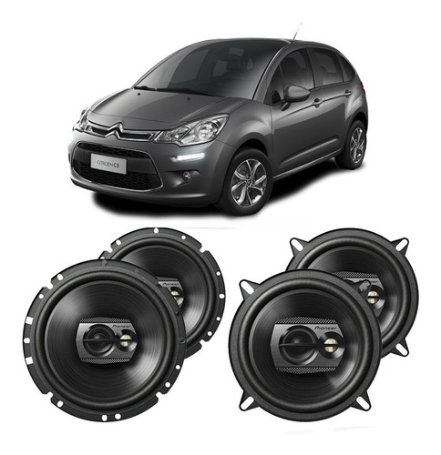 Alto Falante Citroen C3 2013 A 2016 Pioneer 200w Rms