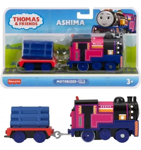 Thomas e Seus Amigos Veículo de Brinquedo Trens Amigos Motorizados Ashima