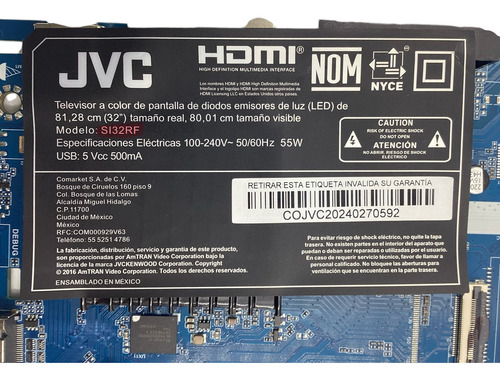 Main Jvc Si32rf Mb-a950r4-p-bl-337 (Usado)