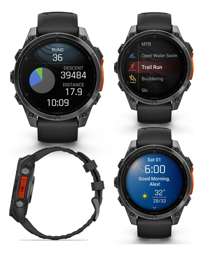 Wearable4u Garmin Fenix 8 - Reloj Inteligente Gps