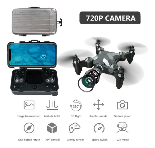 Rc Drone Función Drone Con Modo Headless Mini 720p