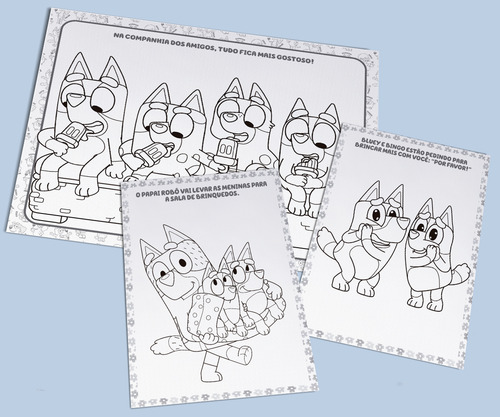 Bluey Colorindo com Adesivos Especial On Line Editora Tapa Mole