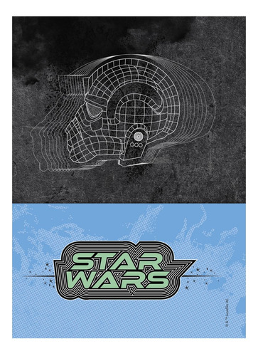 Caderno Star Wars 10 Matérias Univ. Espiral Jandaia Capa 4
