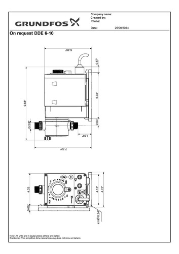 Bomba Dosificadora Grundfos Dde 6-10b-pvc/e 115 Volts