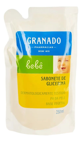 Sabonete Granado Tradicional Bebê  Com 250ml Refil 