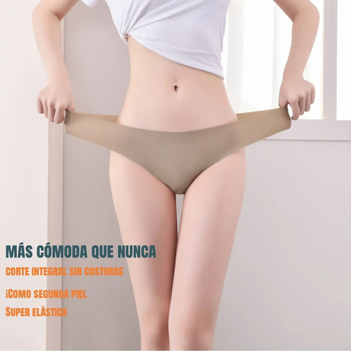 Bx 8 Pack Calzoncillos Hipster Sin Costuras For Mujer