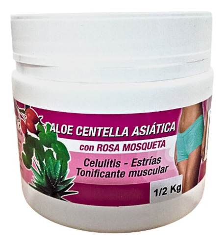Crema Aloe Y Centella Asiática Con Rosa Mosqueta 500 Grs.