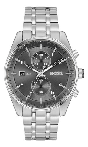 Reloj Boss Skytraveller Para Hombre De Acero Hb1514151 Ss