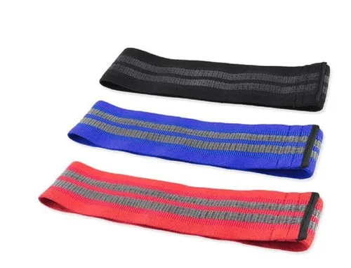 3 Bandas Elásticas Tela Loop Profesional Antideslizante