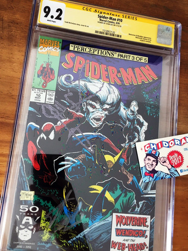Comic Cgc - Spider-man #10 Mcfarlane Stan Lee Firmado