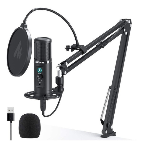 Micrófono Maono AU-PM422 condensador cardioide negro