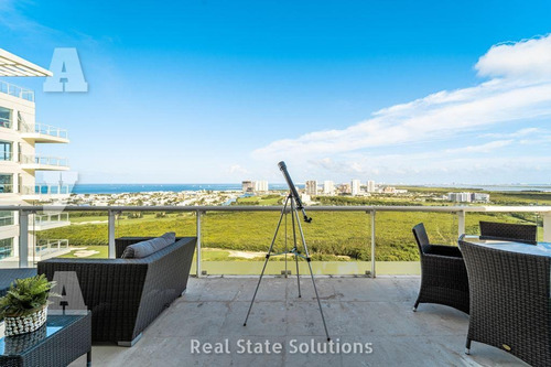 Imagen 8 de 30 de Departamento Penthouse, Venta/renta, Amueblado 5 Recámaras, Doble Altura, Sala Tv, Puerto Cancún