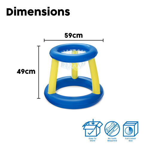 Juego De Natación Inflable Baloncesto Piscina Flotante 10
