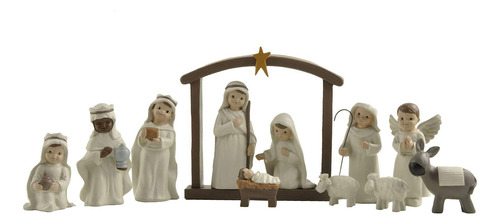 Ennas 12 Piezas De Pesebre Pequenas Figuras Para Belenes, Re