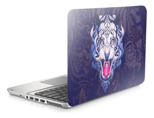 Skin Adesivo Protetor Para Notebook 17 Tigre Branco D11