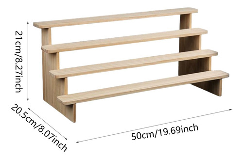 Soporte De Exhibición De Madera, Escalera De 4 Capas Xl