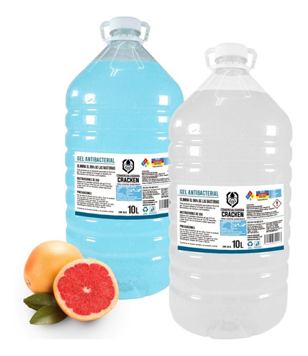 Imagen 1 de 10 de Gel Desinfectante Antibacterial Para Manos 10 Litros