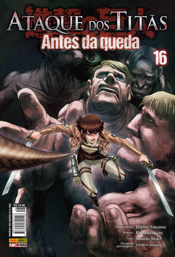 Ataque Dos Titãs - Antes Da Queda: Vol. 16, de Isayama, Hajime. Editora Panini Brasil LTDA, capa mole em português, 2019