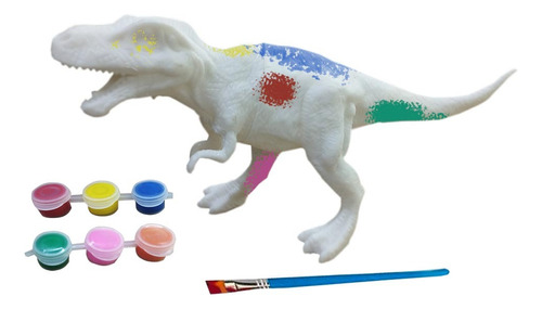 Juguete De Dinosaurio Para Pintar Didáctico Ql- 303