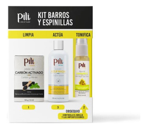 Kit Barros Y Espinillas Pili - mL a $198